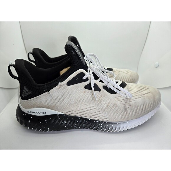 Adidas Alphabounce 1 Shoes Men\'s 12 White Running Athletic Workout Road Sneakers main image 4